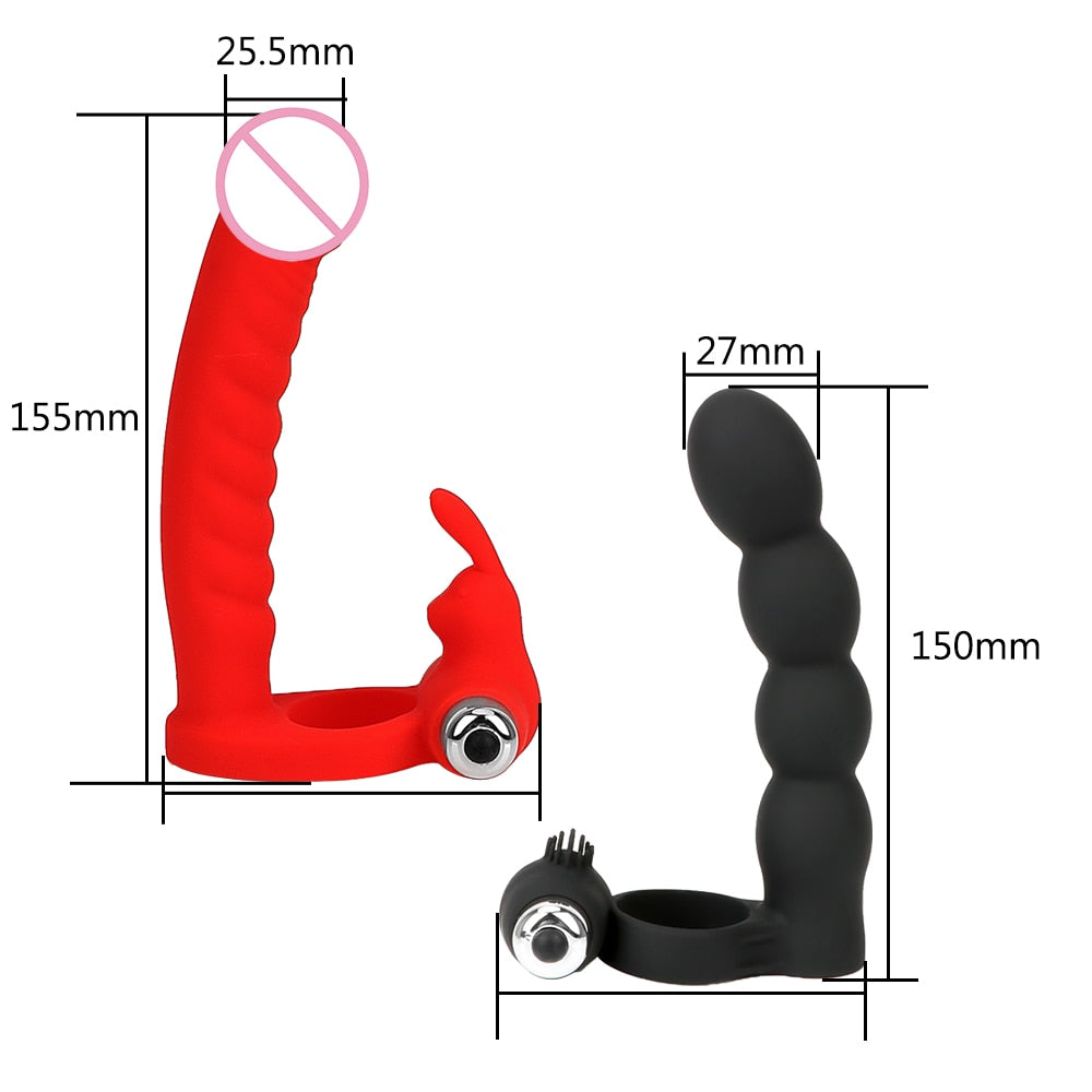 Massage Sexy Double Penetration Penis Ring Strapon Dildo Anal Butt Plug Sex  Toys For Women Man Beads Massage Couples Toys Adult Game From  Makeup_factorystore, $4.88